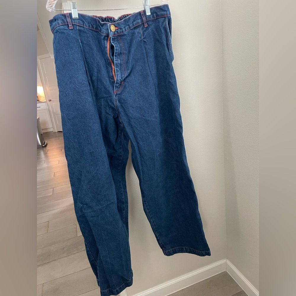 Dark wash Big Bud Press Denim Trousers in 0XL